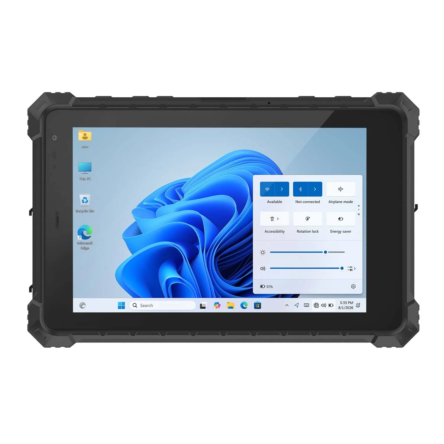CENAVA W10Y i5-10210Y tableta resistente con interfaces de E/S completas Windows 11 IP68 de 10,1 pulgadas
